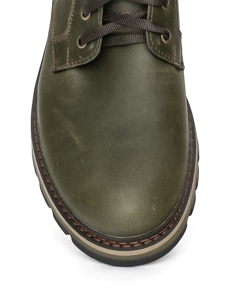 Зеленые ботинки из нубука